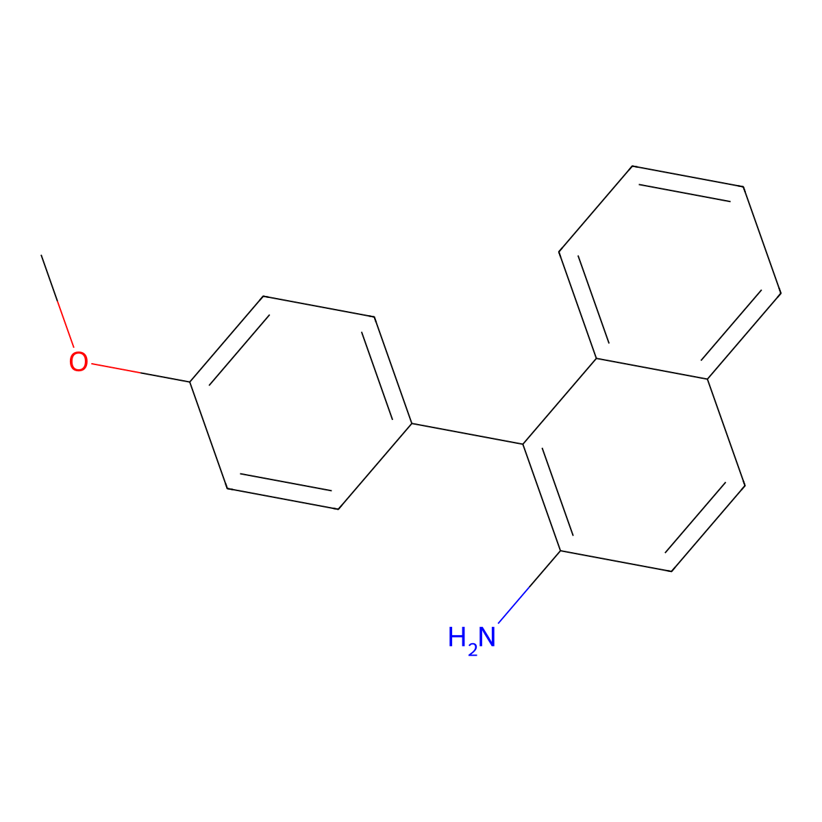 1-(4-Methoxyphenyl)naphthalen-2-amine molecular structure, CAS 114858-55-8
