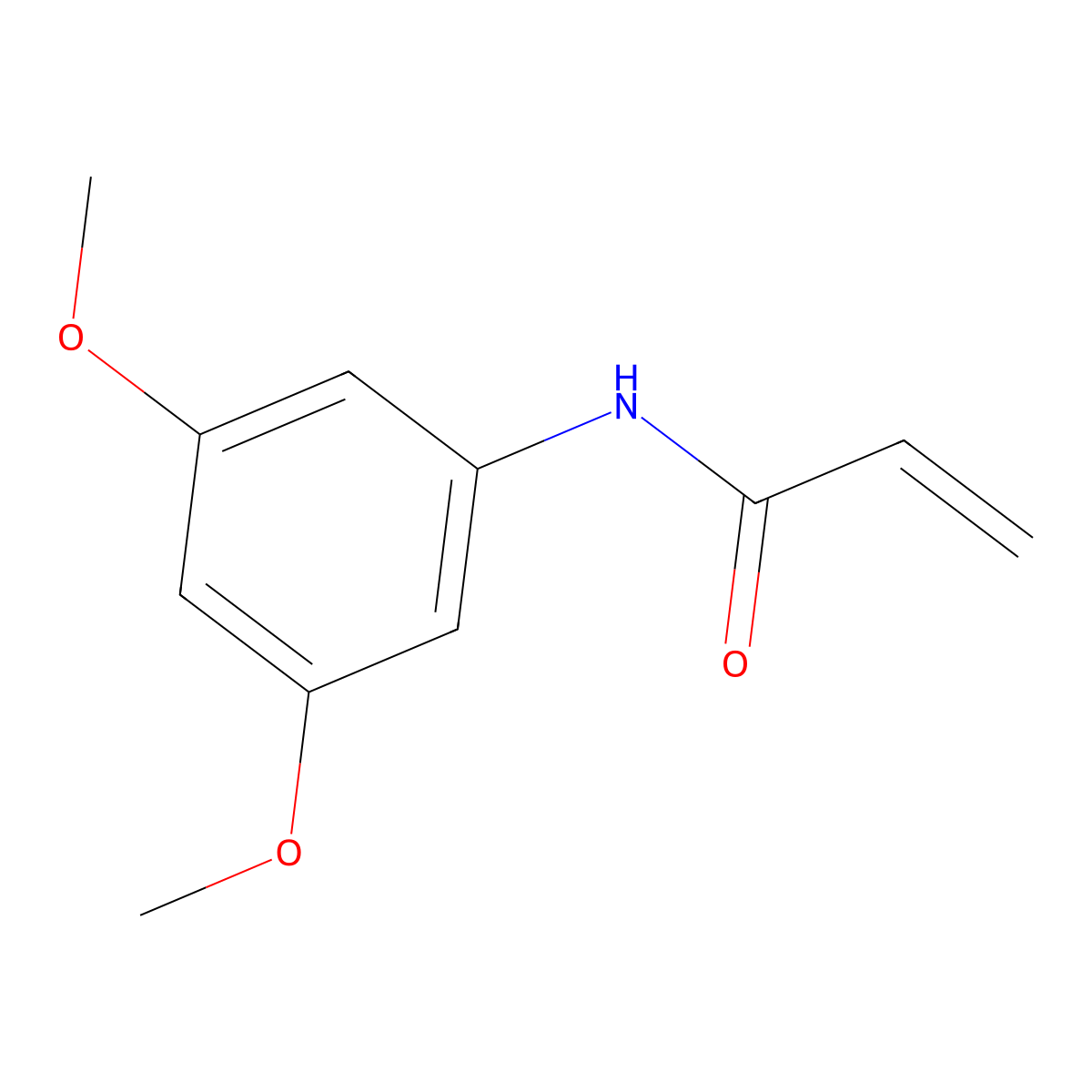 N-(3,5-dimethoxyphenyl)prop-2-enamide molecular structure, CAS 114859-50-6