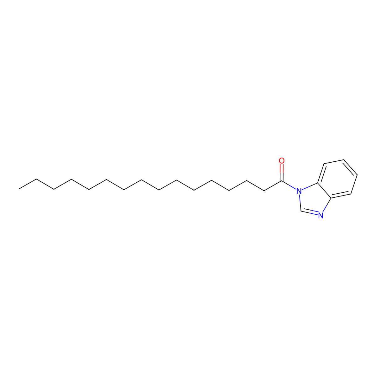 1-palmitoyl-1H-benzimidazole molecular structure, CAS 114863-73-9
