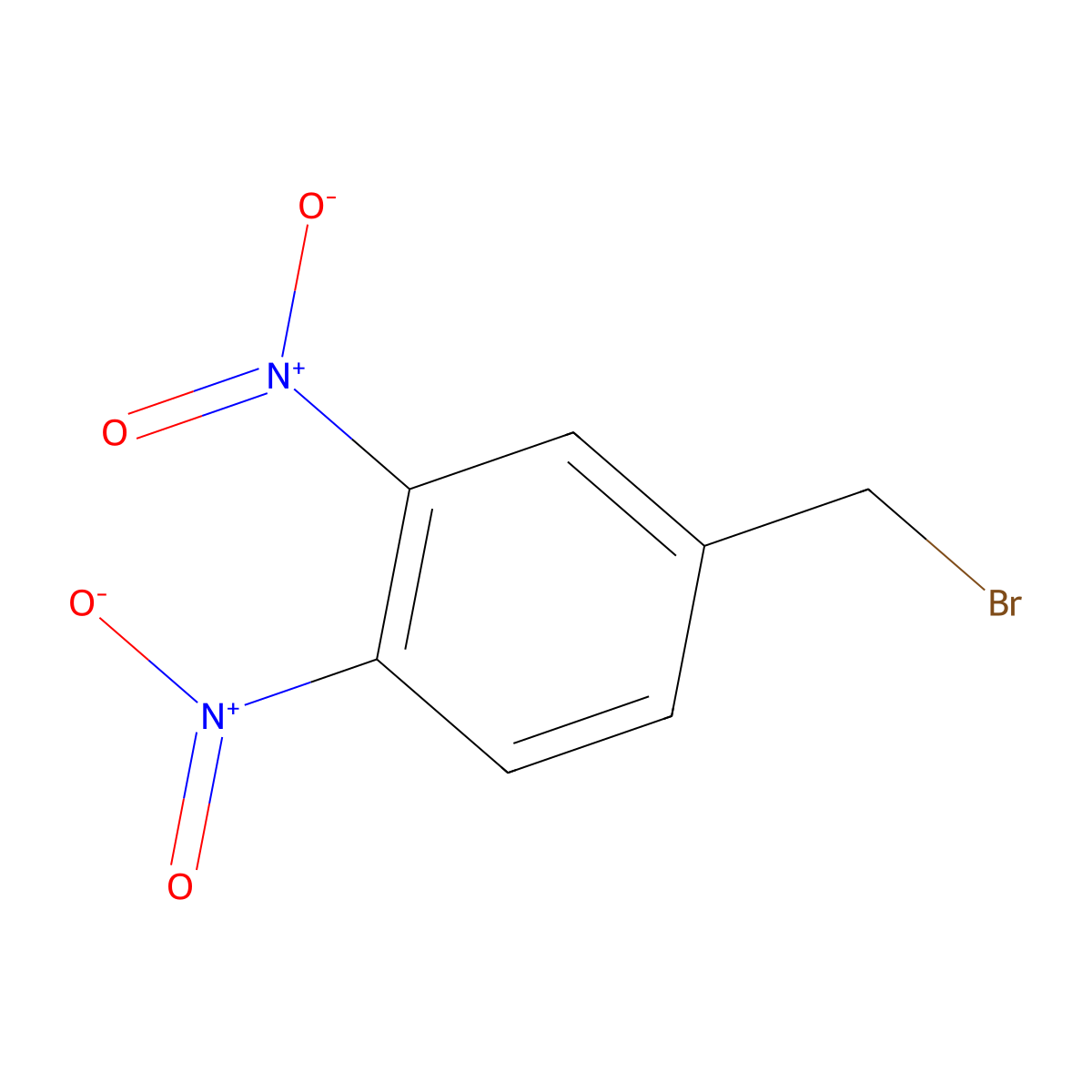 4-Bromomethyl-1,2-dinitrobenzene molecular structure, CAS 114872-53-6
