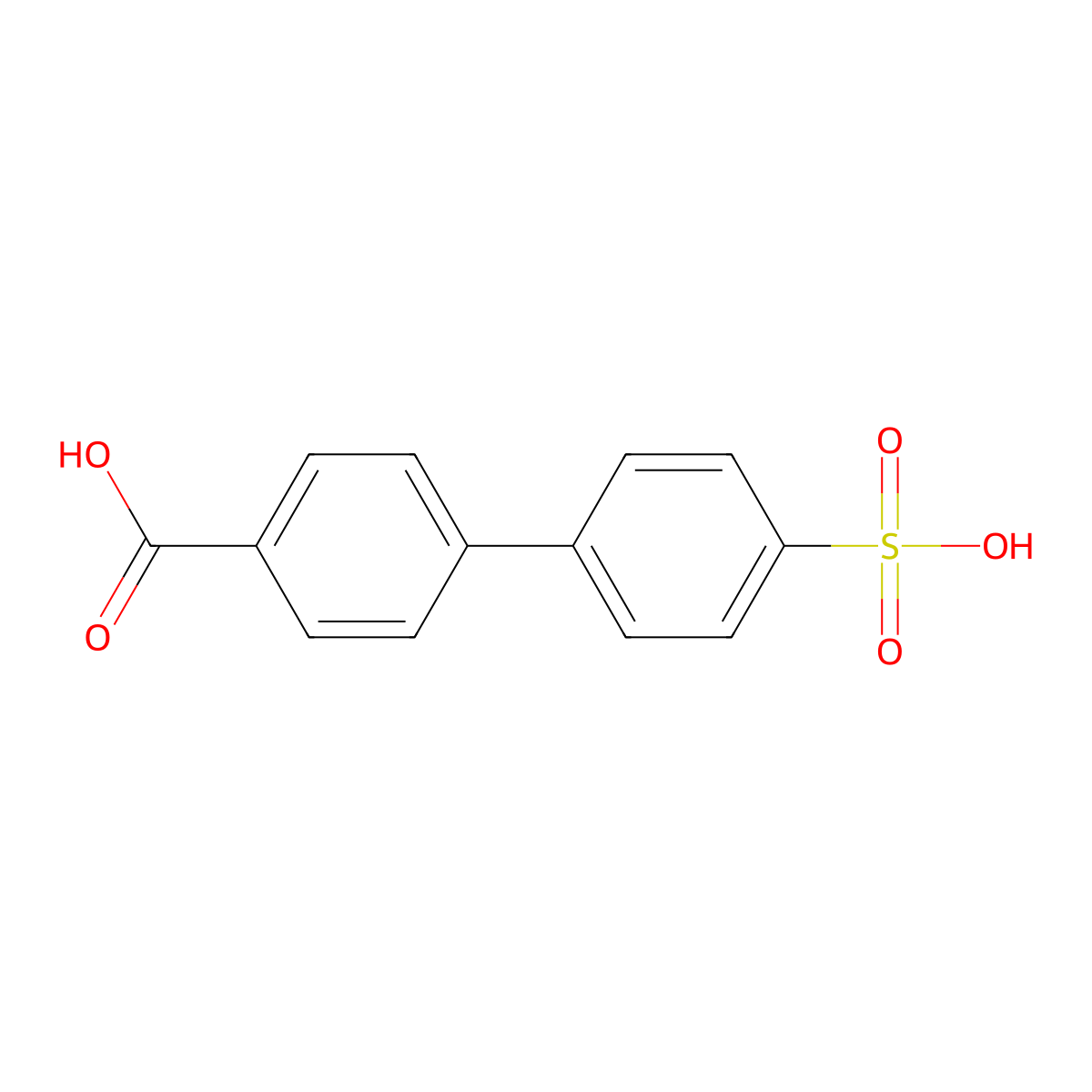 4-(4-sulfophenyl)benzoic Acid molecular structure, CAS 114879-31-1