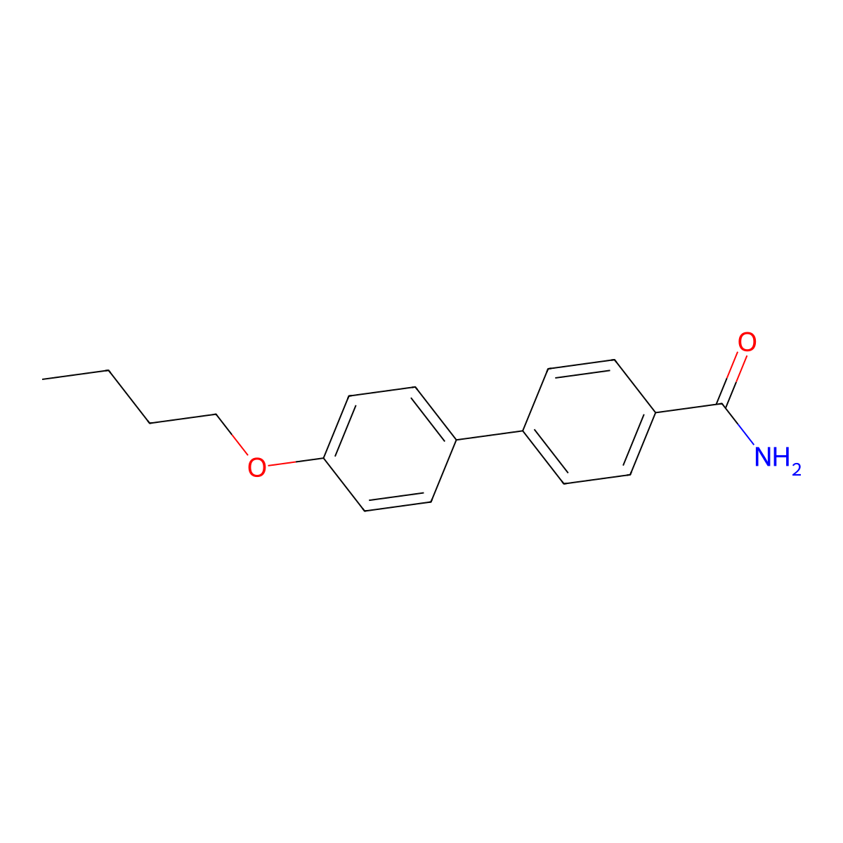 4-(4-Butoxyphenyl)benzamide molecular structure, CAS 114879-33-3