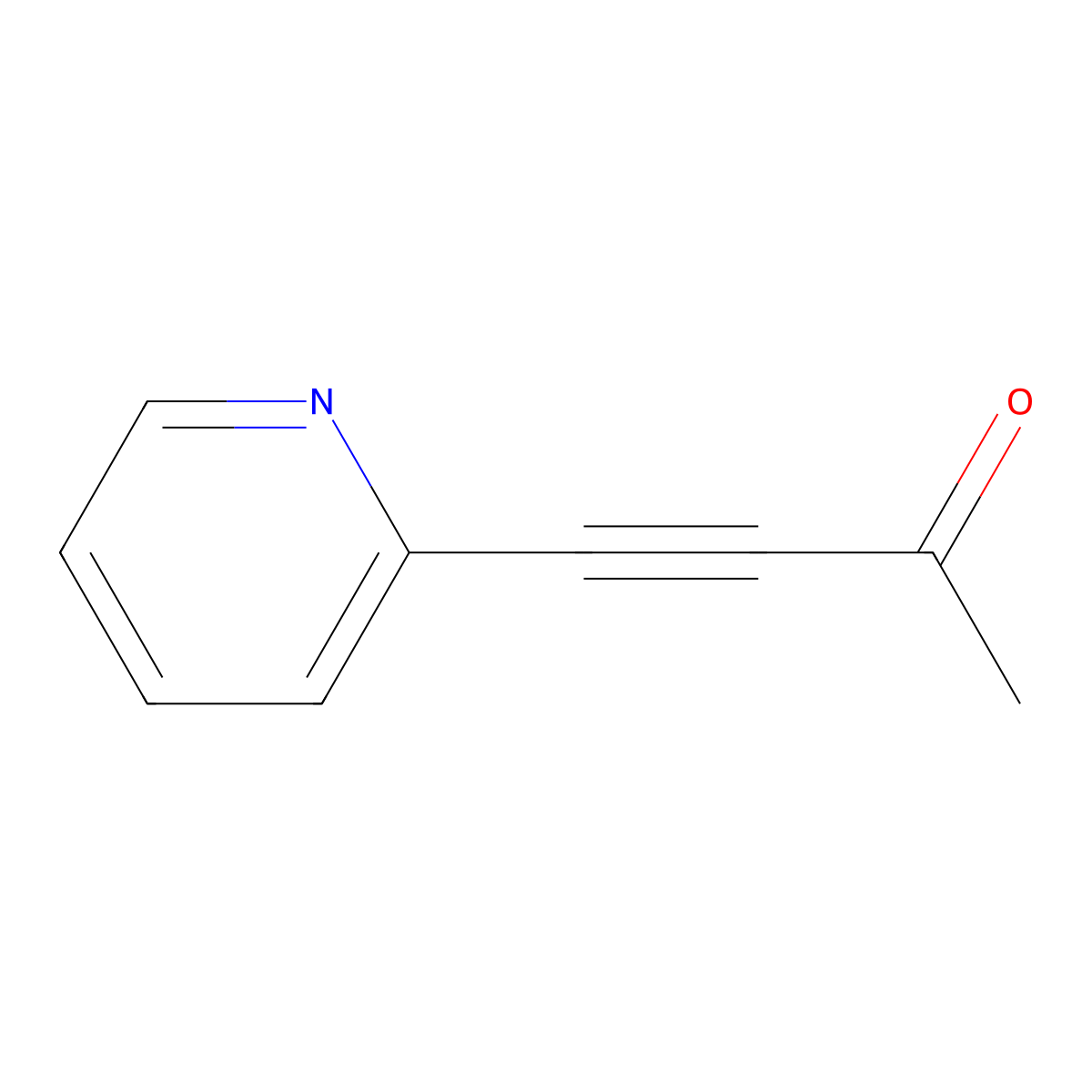 4-Pyridin-2-ylbut-3-yn-2-one molecular structure, CAS 114880-31-8