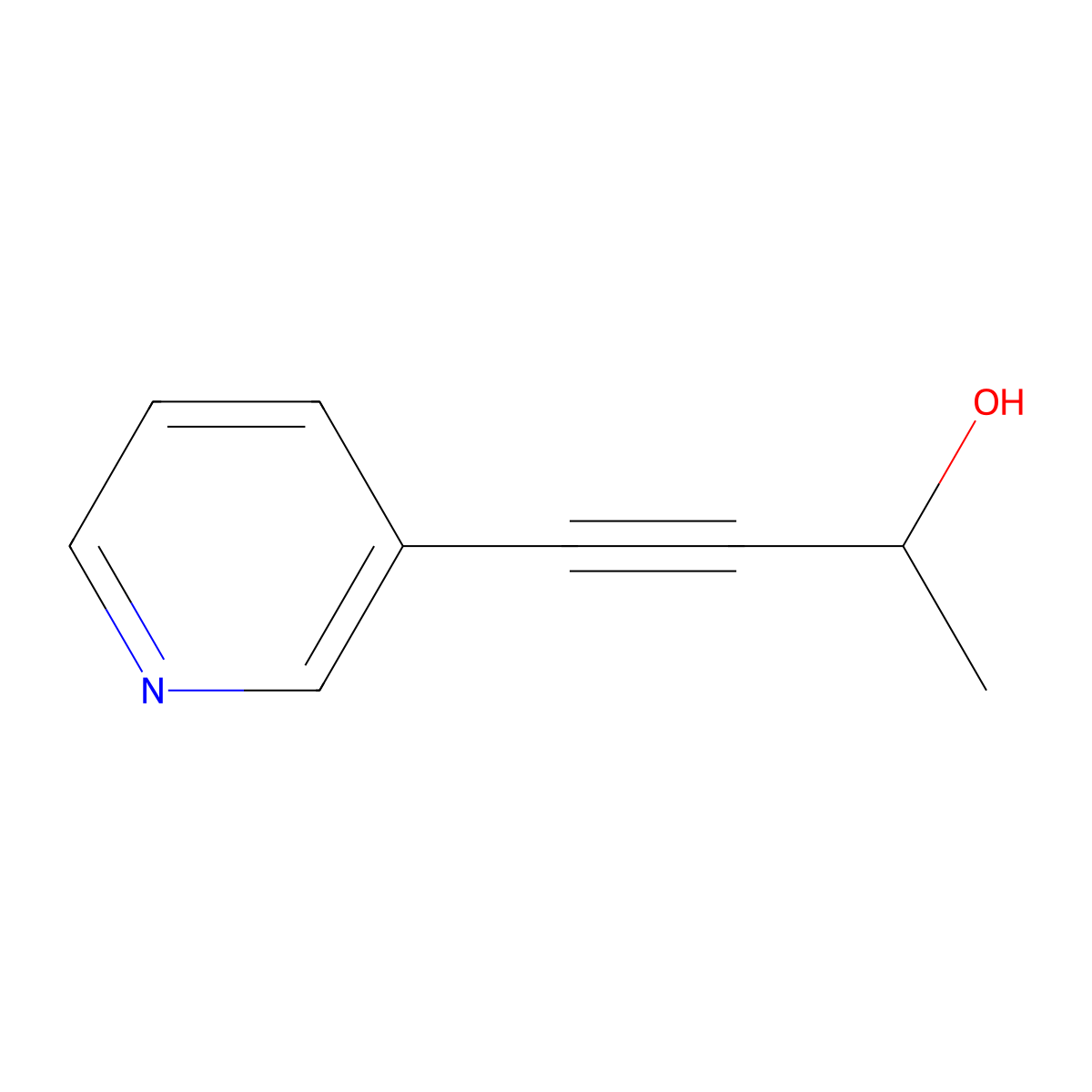 4-(Pyridin-3-yl)but-3-yn-2-ol molecular structure, CAS 114880-33-0