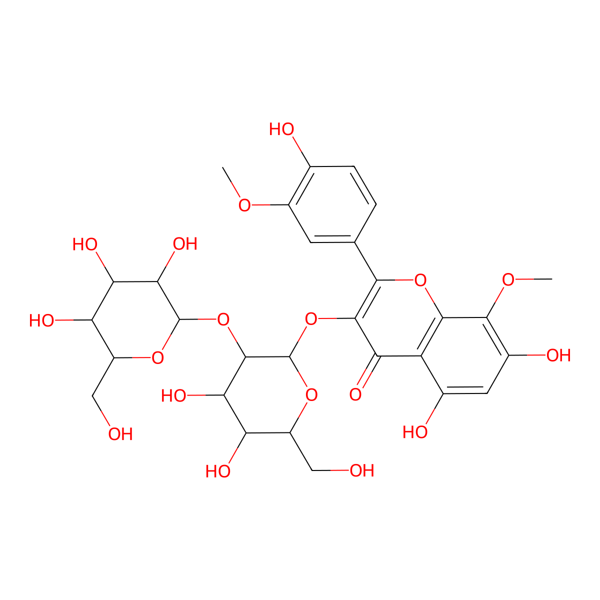 Limocitrin 3-O-sophoroside molecular structure, CAS 114882-19-8