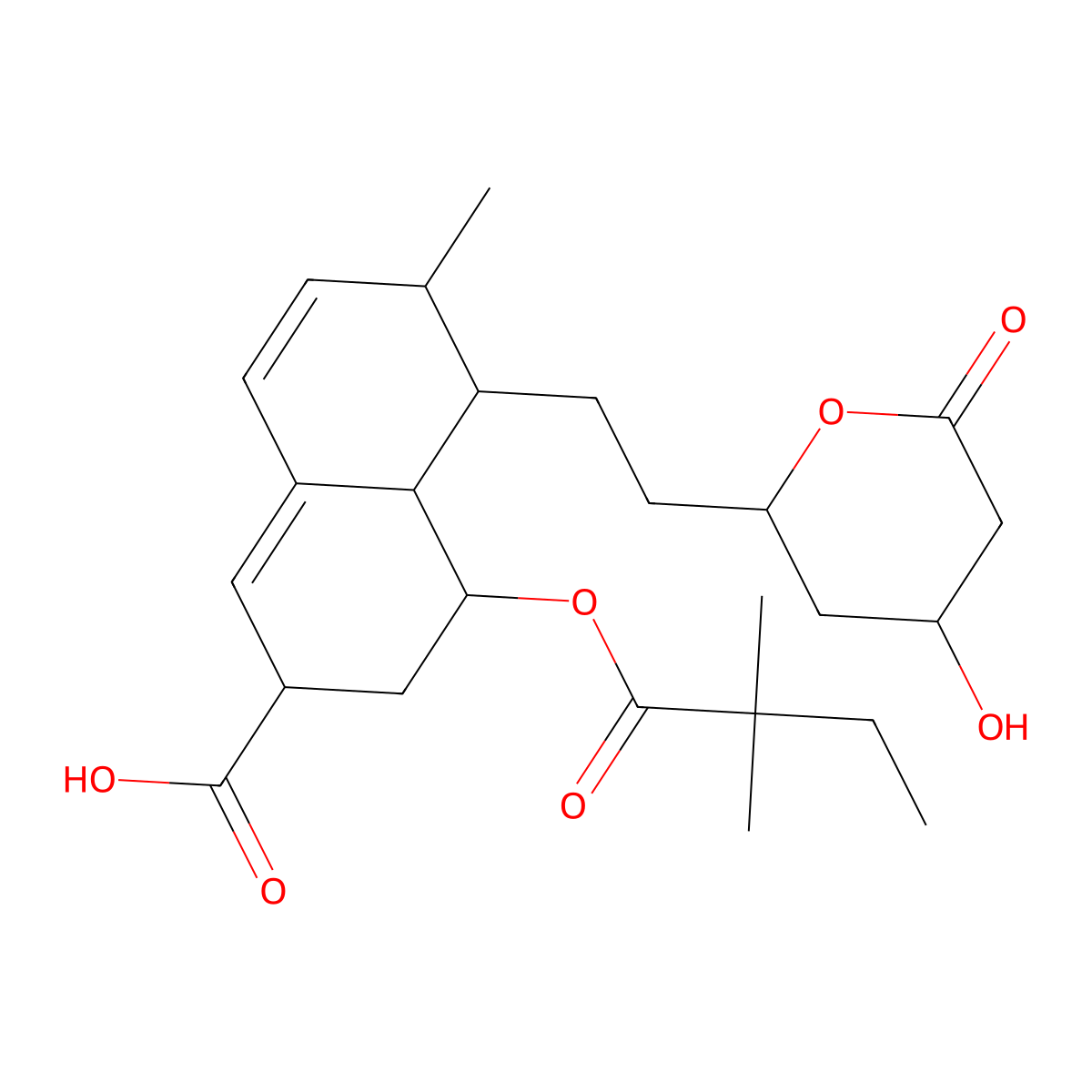 6'-Carboxy Simvastatin molecular structure, CAS 114883-30-6