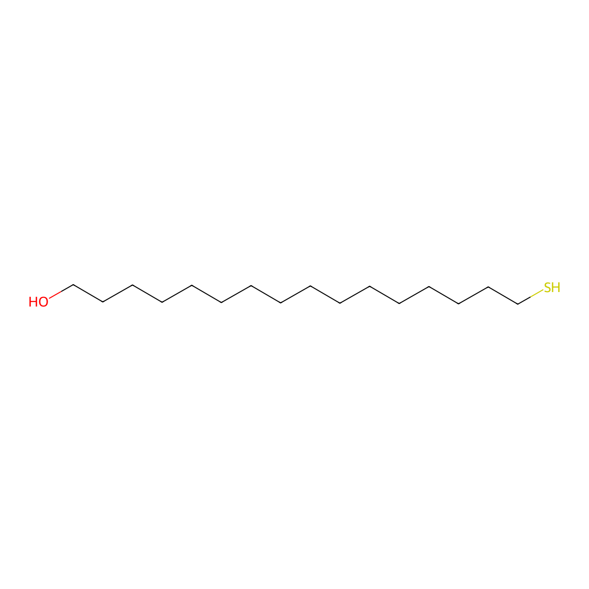 16-Sulfanylhexadecan-1-ol molecular structure, CAS 114896-32-1