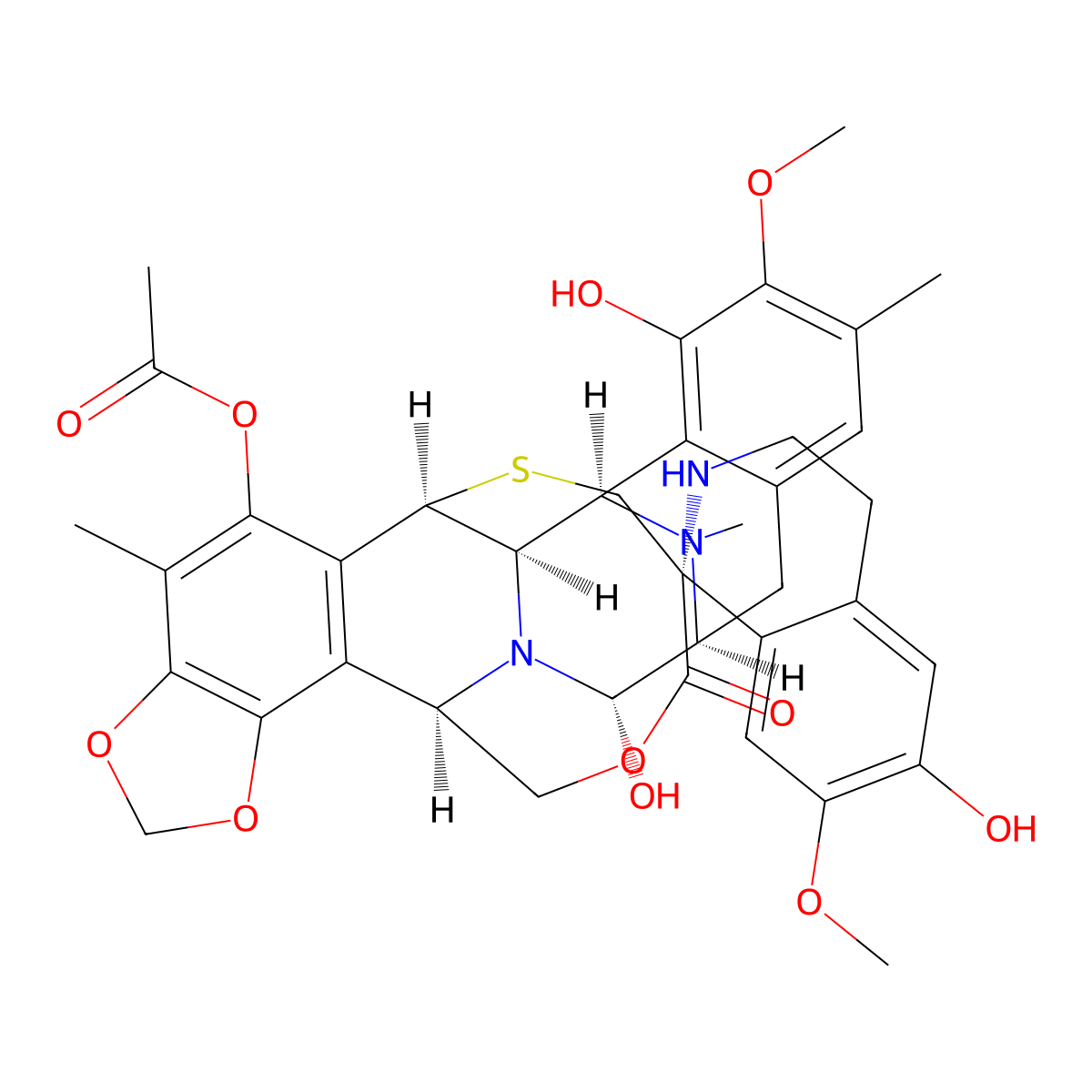 Trabectedin molecular structure, CAS 114899-77-3