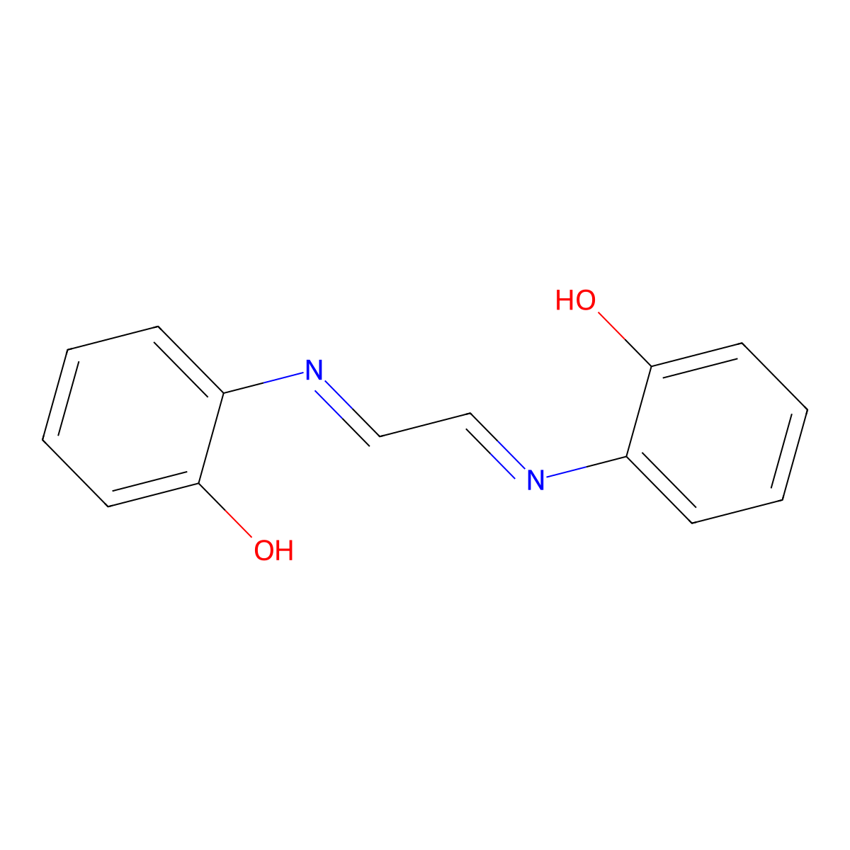 Phenol, 2,2'-(1,2-ethanediylidenedinitrilo)bis- molecular structure, CAS 1149-16-2