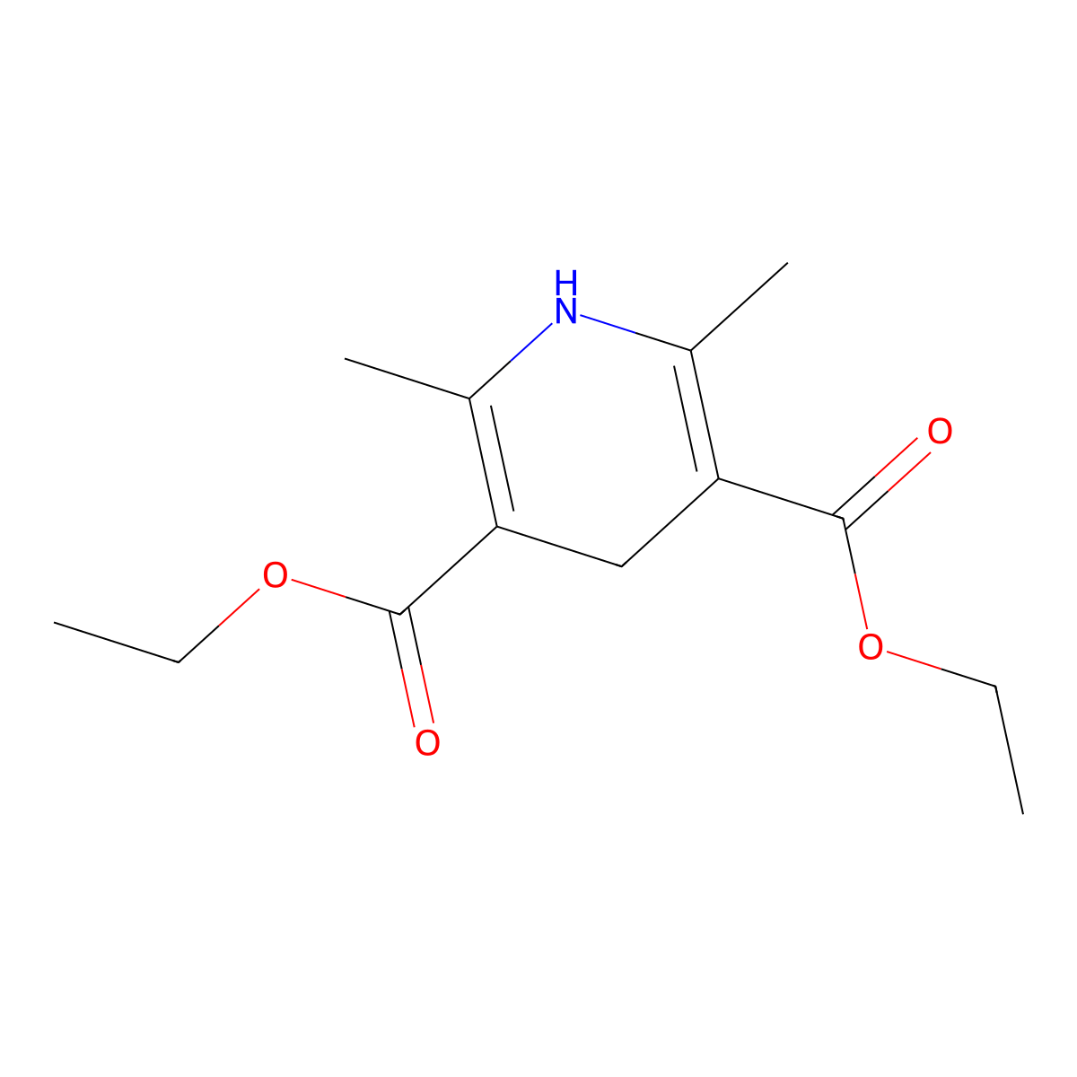 Hantzsch ester molecular structure, CAS 1149-23-1