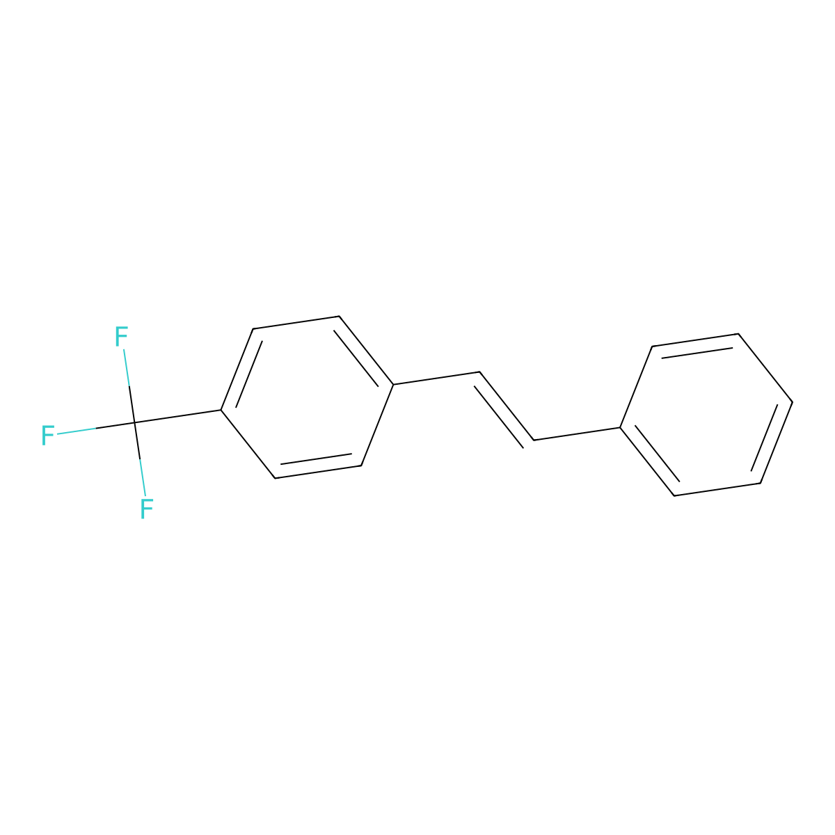 1-(2-Phenylvinyl)-4-(trifluoromethyl)benzene molecular structure, CAS 1149-56-0