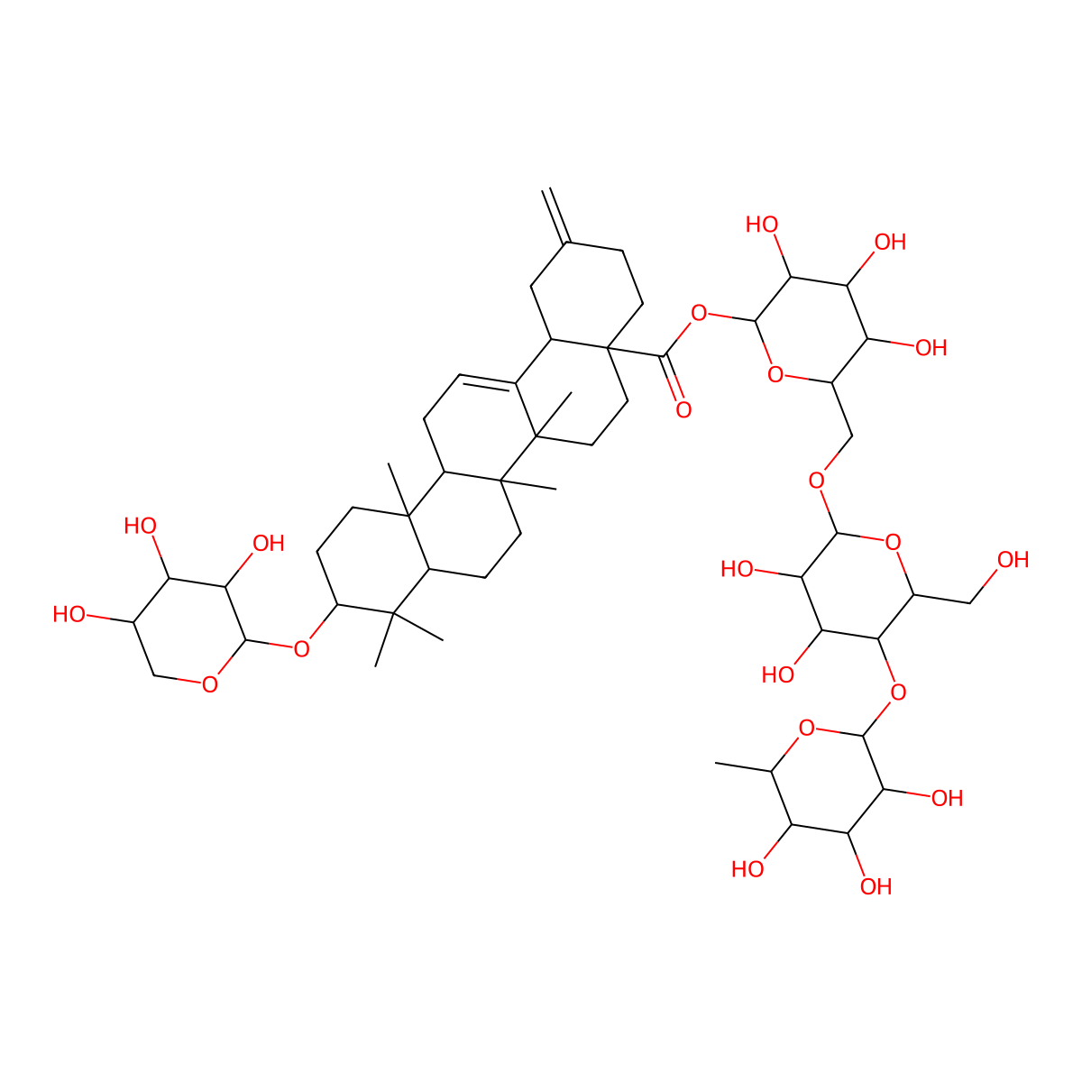 Ciwujianoside C1 molecular structure, CAS 114906-73-9
