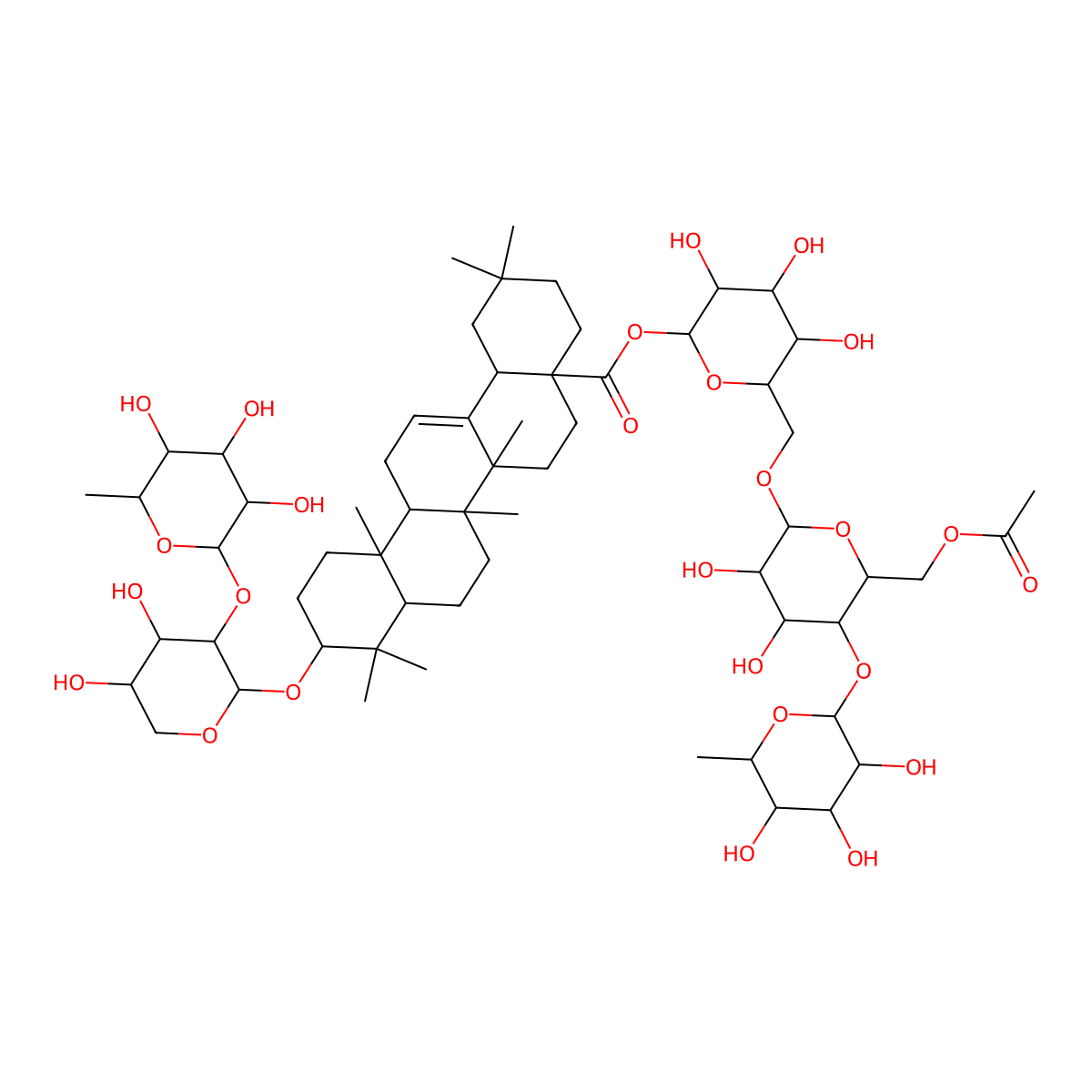 ciwujianoside C4 molecular structure, CAS 114906-75-1