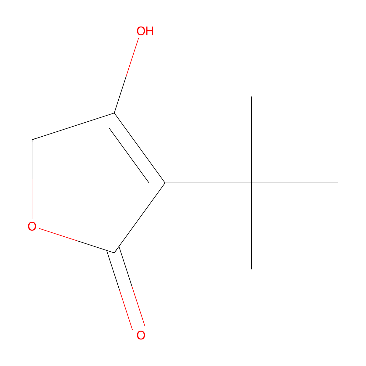 3-tert-Butyl-4-hydroxyfuran-2(5H)-one molecular structure, CAS 114908-93-9