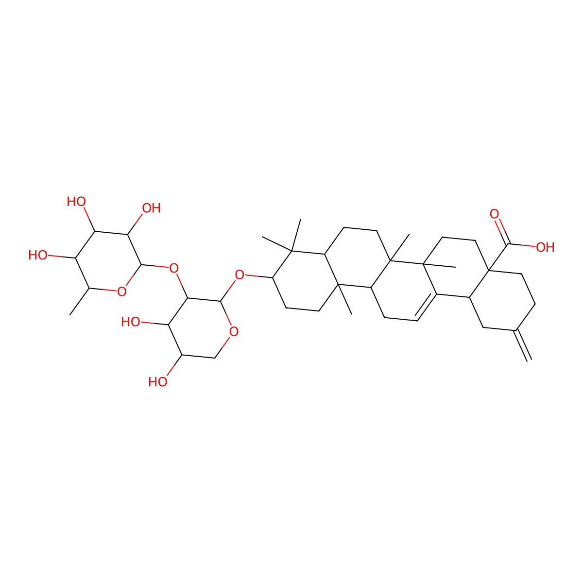 Ciwujianoside E molecular structure, CAS 114912-36-6