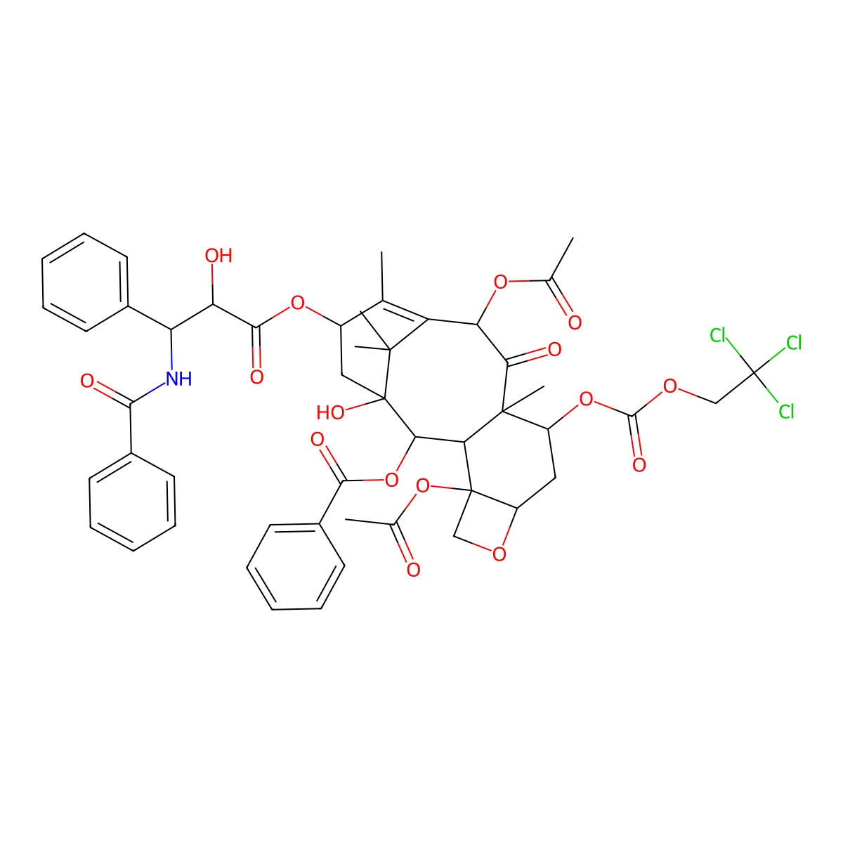 7-Troc-Paclitaxel molecular structure, CAS 114915-17-2