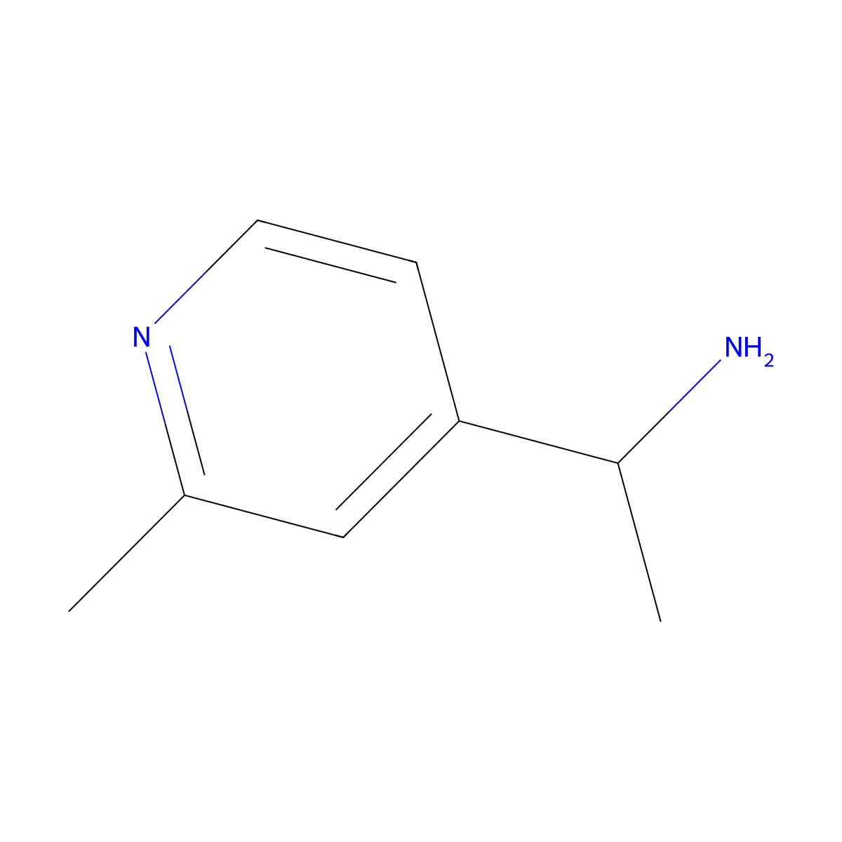 1-(2-Methylpyridin-4-yl)ethan-1-amine molecular structure, CAS 114919-76-5