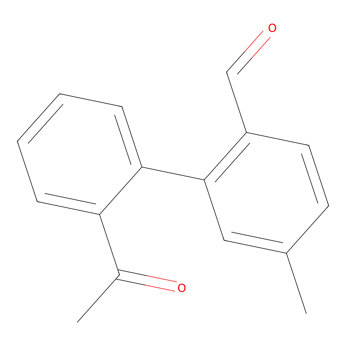 2'-Acetyl-5-methyl[1,1'-biphenyl]-2-carboxaldehyde molecular structure, CAS 1149344-89-7