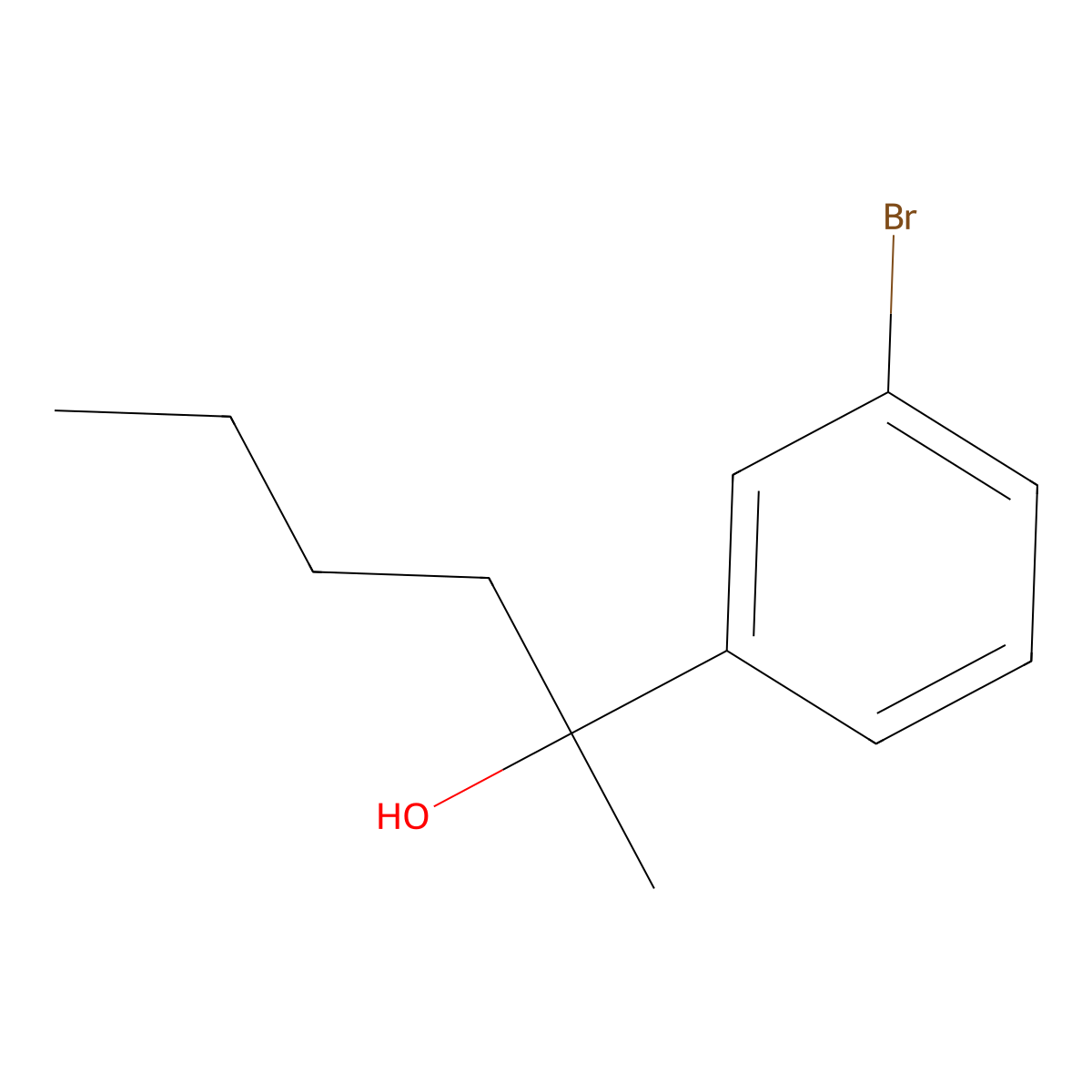 3-Bromo-alpha-butyl-alpha-methylbenZenemethanol molecular structure, CAS 1149357-79-8