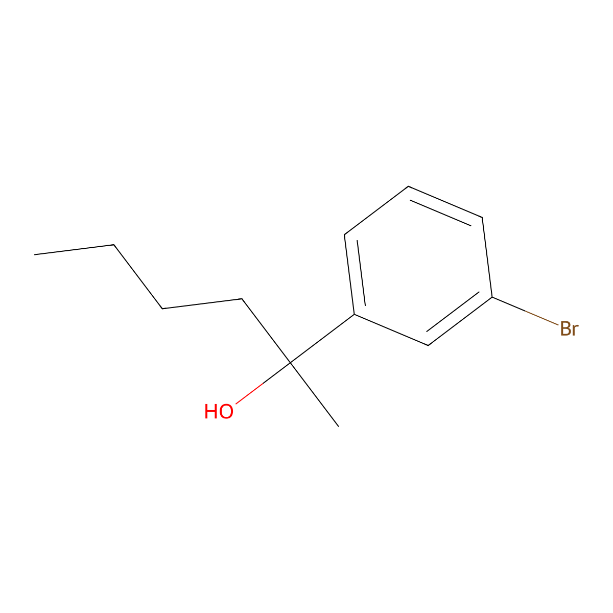 3-Bromo-alpha-butyl-alpha-methylbenZenemethanol molecular structure, CAS 1149357-79-8