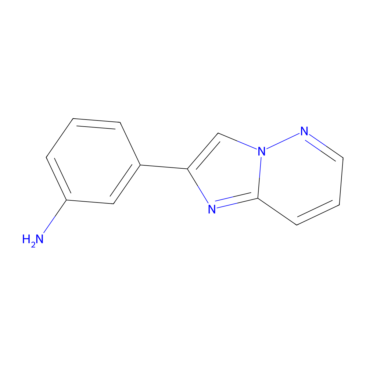 3-(Imidazo[1,2-b]pyridazin-2-yl)aniline molecular structure, CAS 1149381-78-1