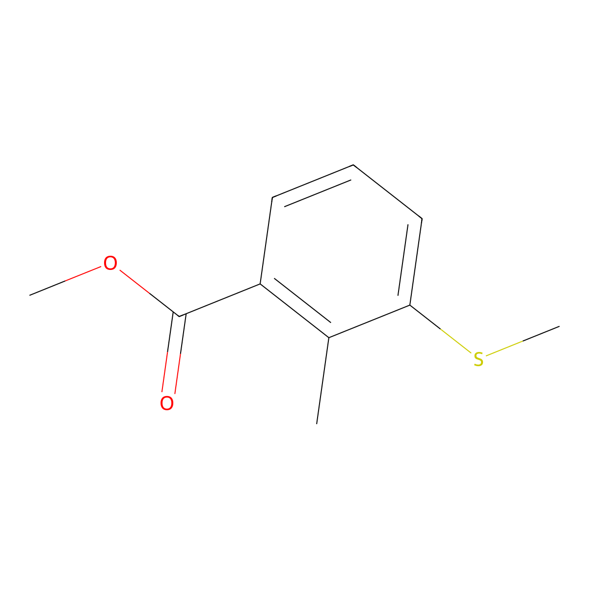 Methyl 2-methyl-3-(methylthio)benzoate molecular structure, CAS 1149388-18-0