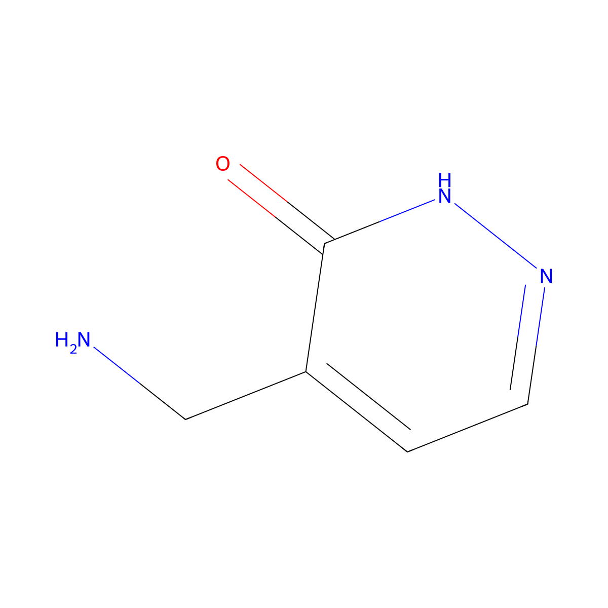 4-(Aminomethyl)-2,3-dihydropyridazin-3-one molecular structure, CAS 1149586-25-3