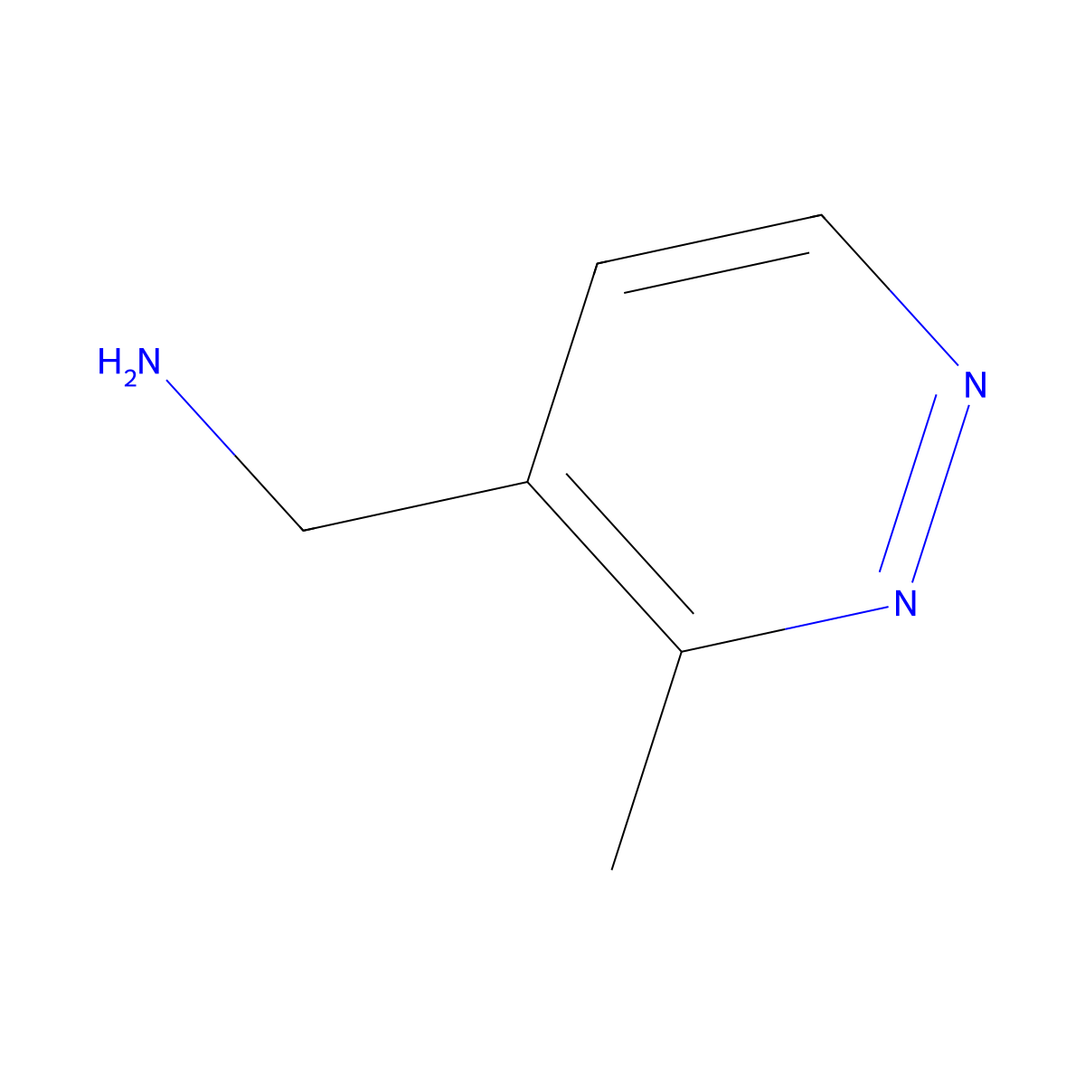 (3-Methylpyridazin-4-yl)methanamine molecular structure, CAS 1149586-63-9