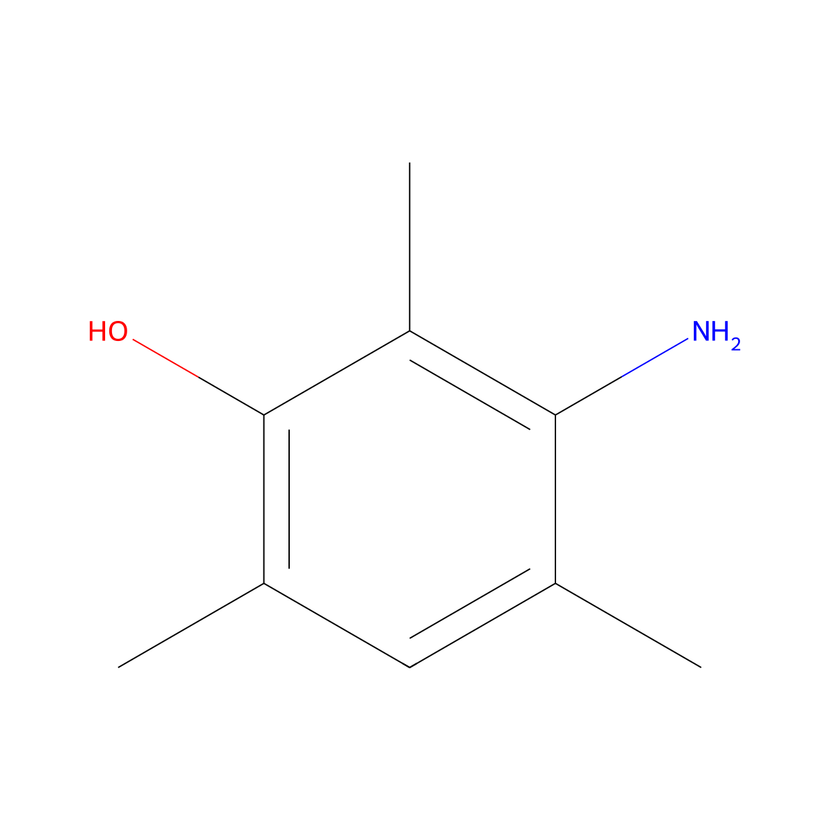 3-Amino-2,4,6-trimethylphenol molecular structure, CAS 114960-27-9