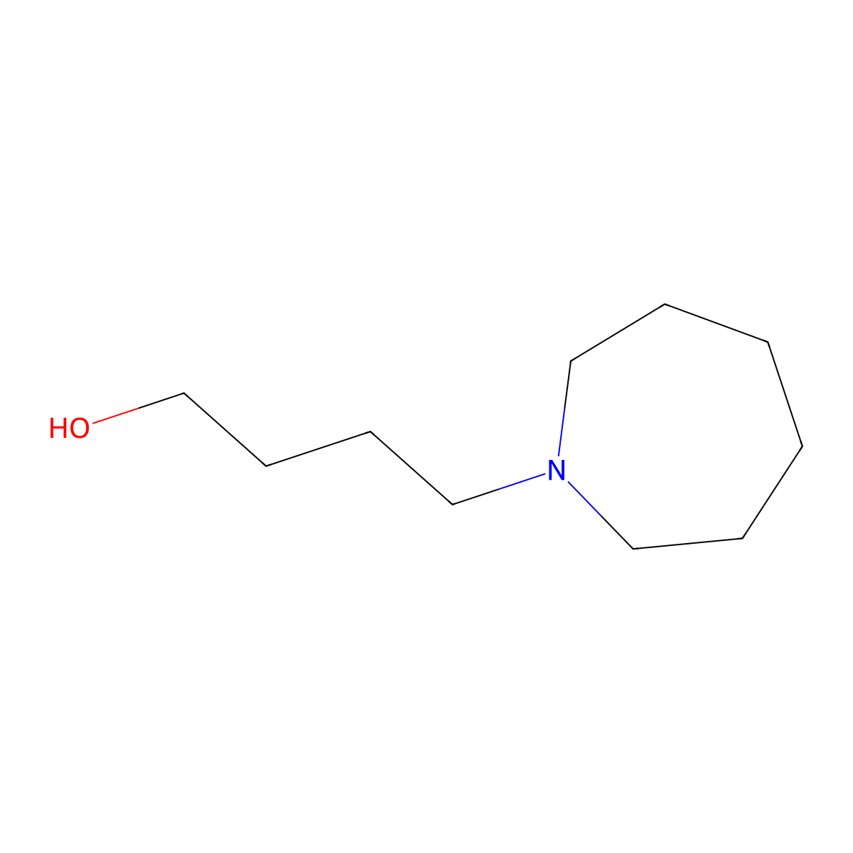 4-(Azepan-1-yl)butan-1-ol molecular structure, CAS 114960-98-4
