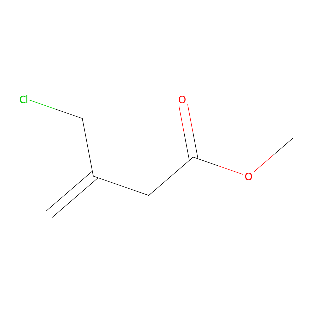 Methyl 3-(chloromethyl)but-3-enoate molecular structure, CAS 1149614-94-7