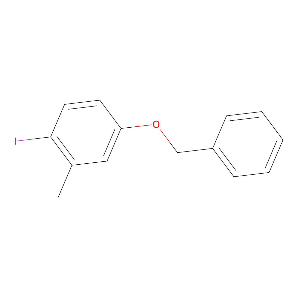 4-(Benzyloxy)-1-iodo-2-methylbenzene molecular structure, CAS 1149618-83-6