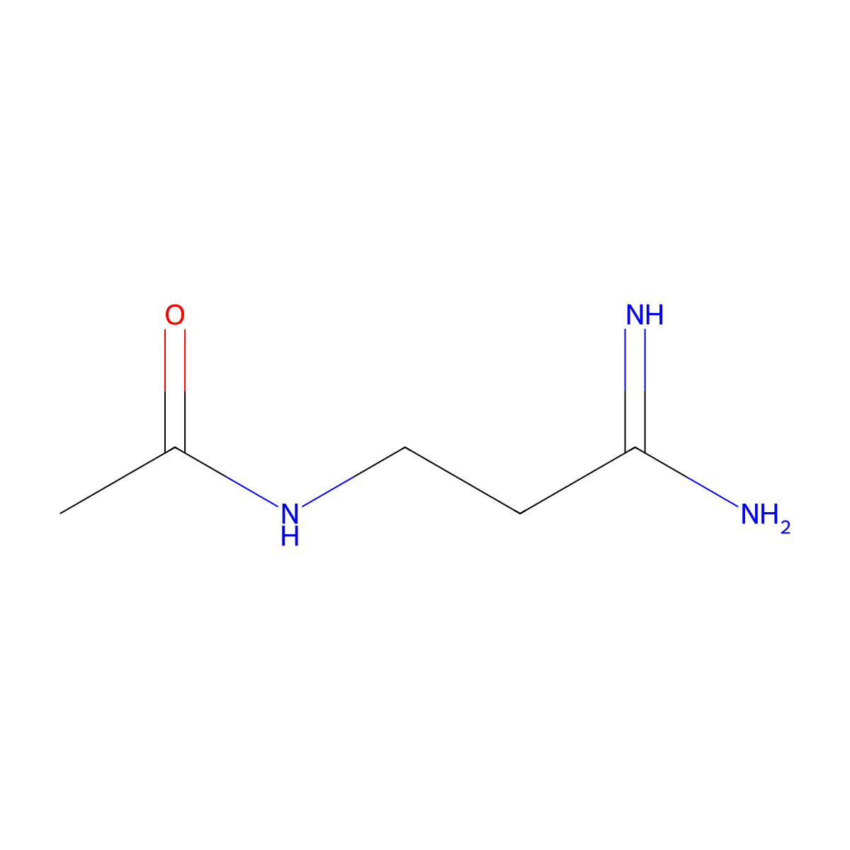 N-(2-carbamimidoylethyl)acetamide molecular structure, CAS 1149763-45-0