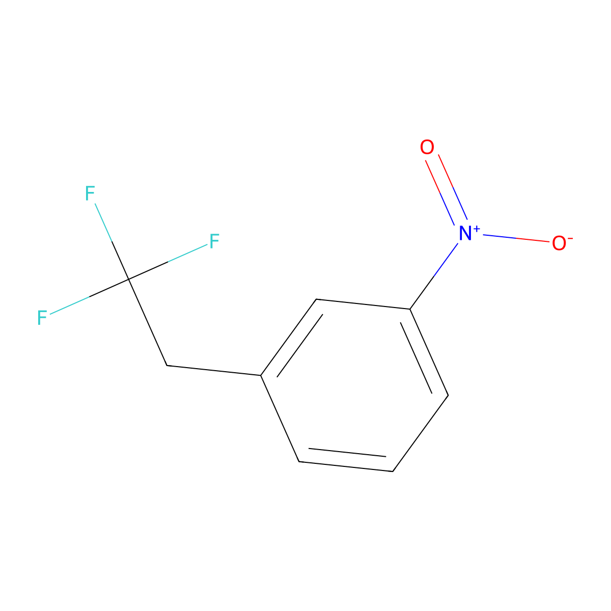 1-Nitro-3-(2,2,2-trifluoroethyl)benzene molecular structure, CAS 114980-30-2