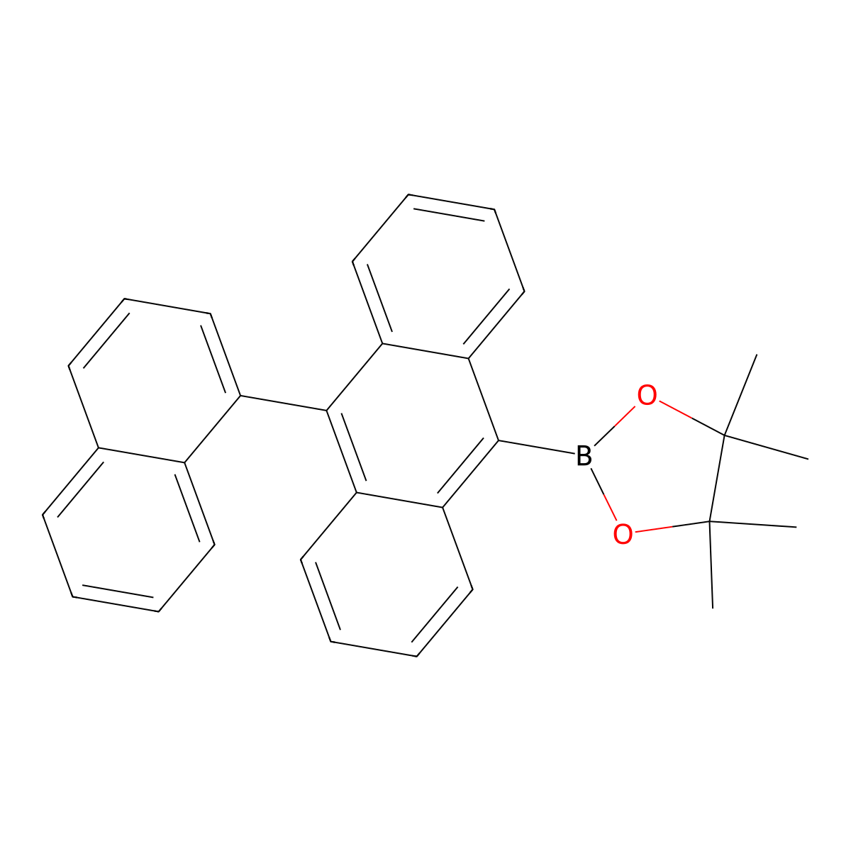 4,4,5,5-Tetramethyl-2-[10-(1-naphthyl)anthracen-9-yl]-1,3,2-dioxaborolane molecular structure, CAS 1149804-35-2
