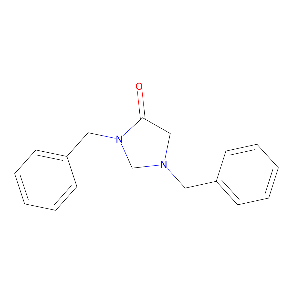 1,3-Dibenzylimidazolidin-4-one molecular structure, CAS 114981-10-1