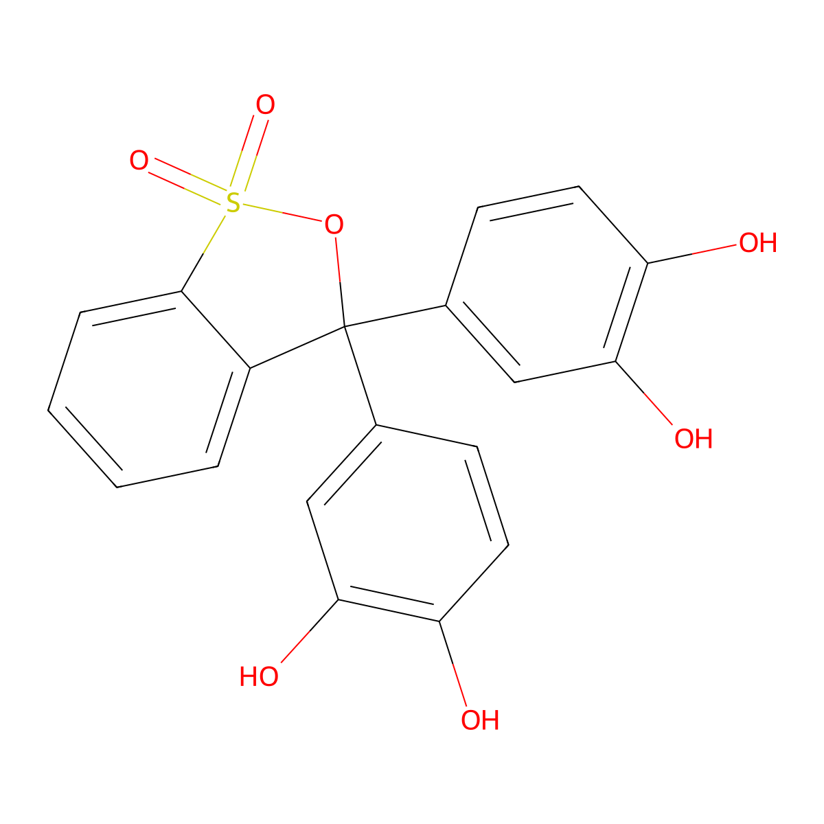 Pyrocatechol Violet molecular structure, CAS 115-41-3