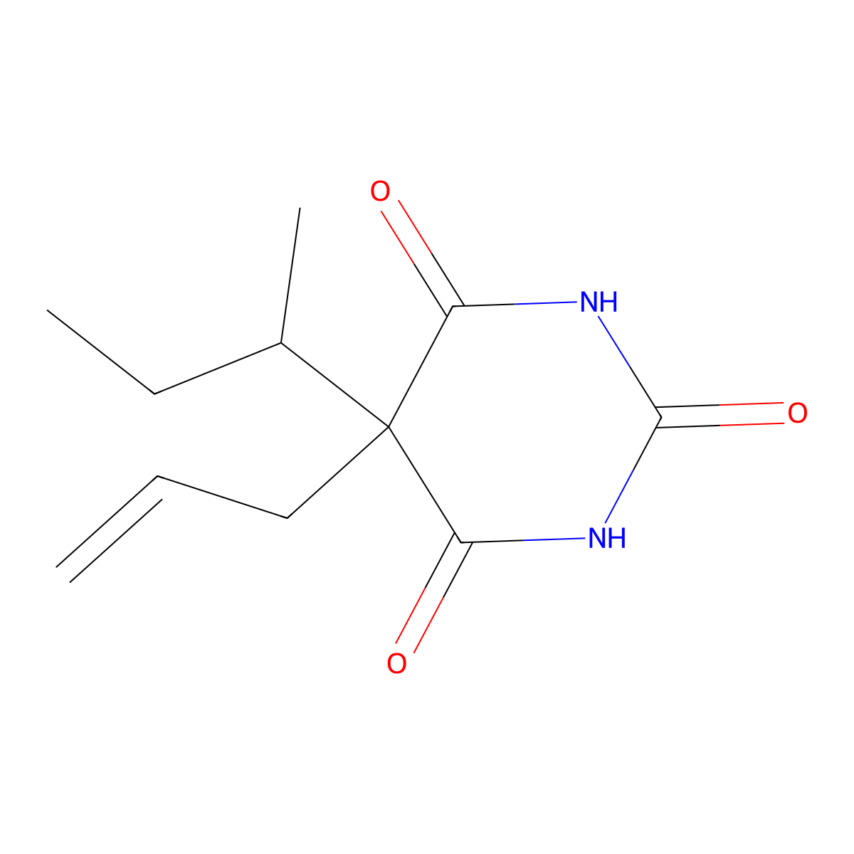 Talbutal molecular structure, CAS 115-44-6