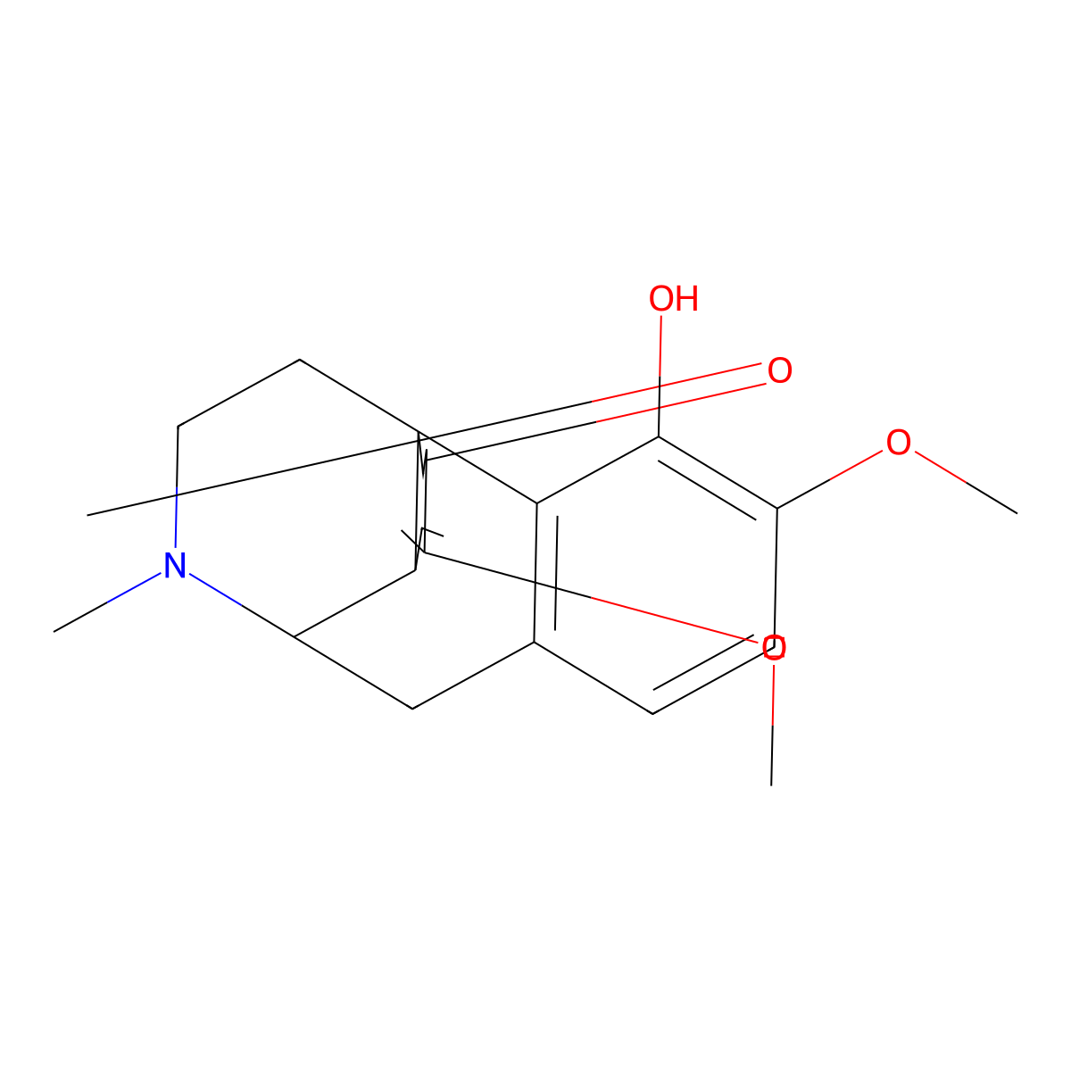 Sinomenine molecular structure, CAS 115-53-7