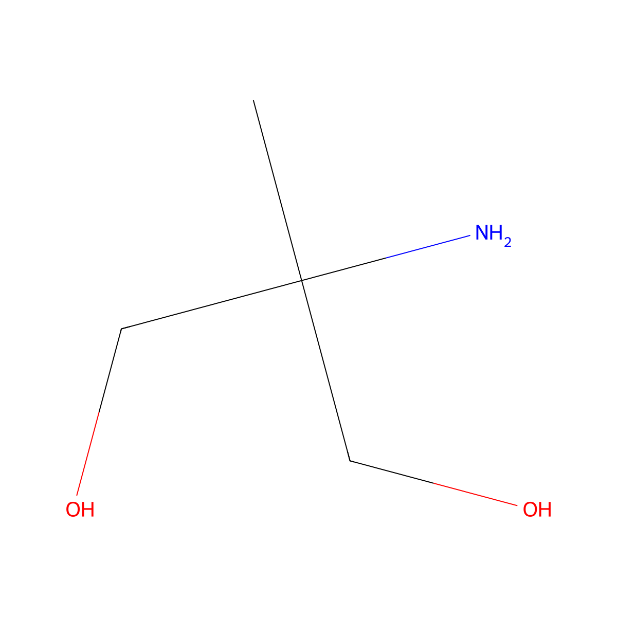 2-Amino-2-methyl-1,3-propanediol molecular structure, CAS 115-69-5