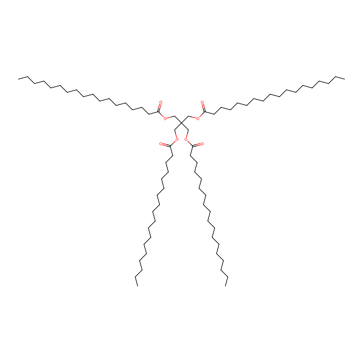 Pentaerythrityl Tetrastearate molecular structure, CAS 115-83-3