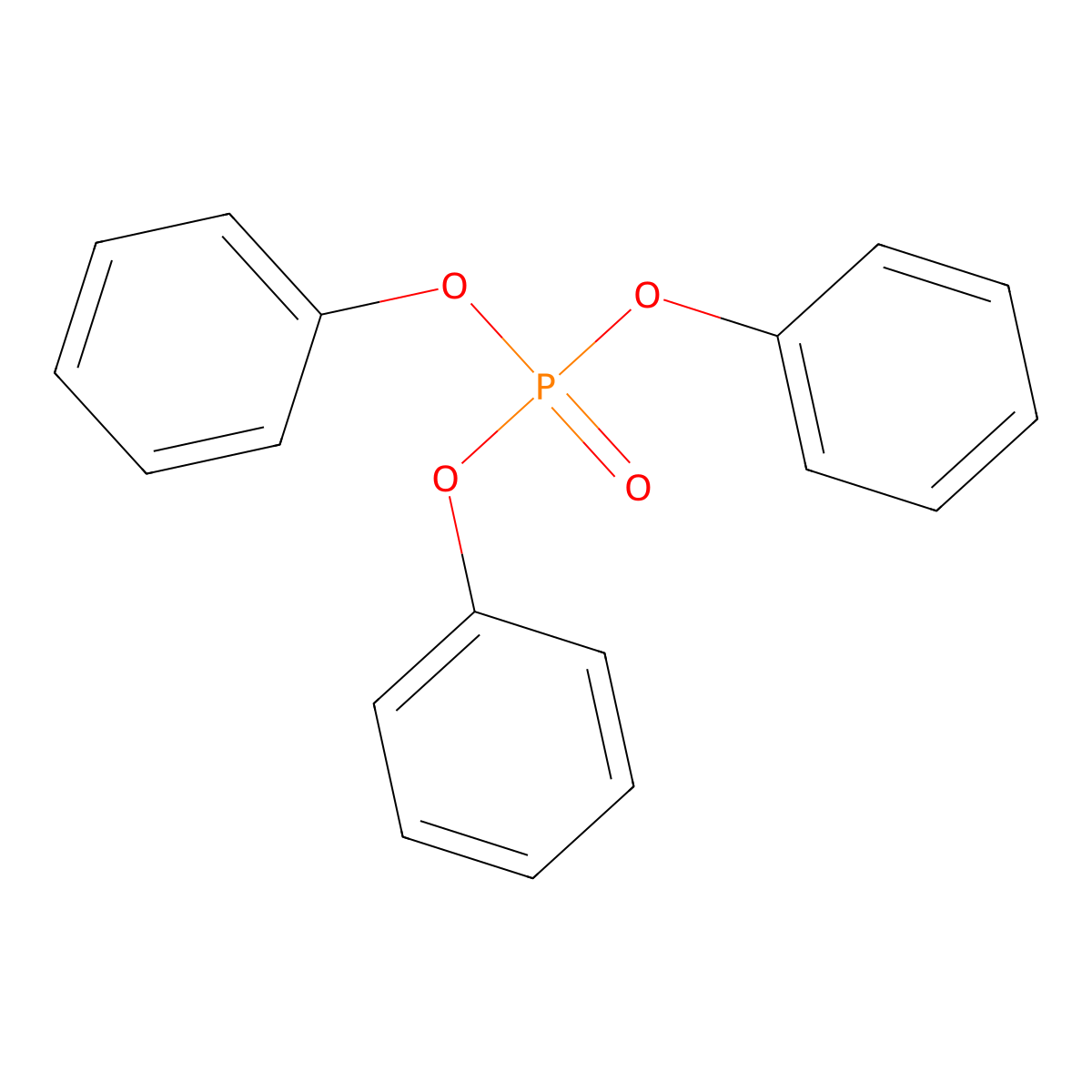 Triphenyl Phosphate molecular structure, CAS 115-86-6