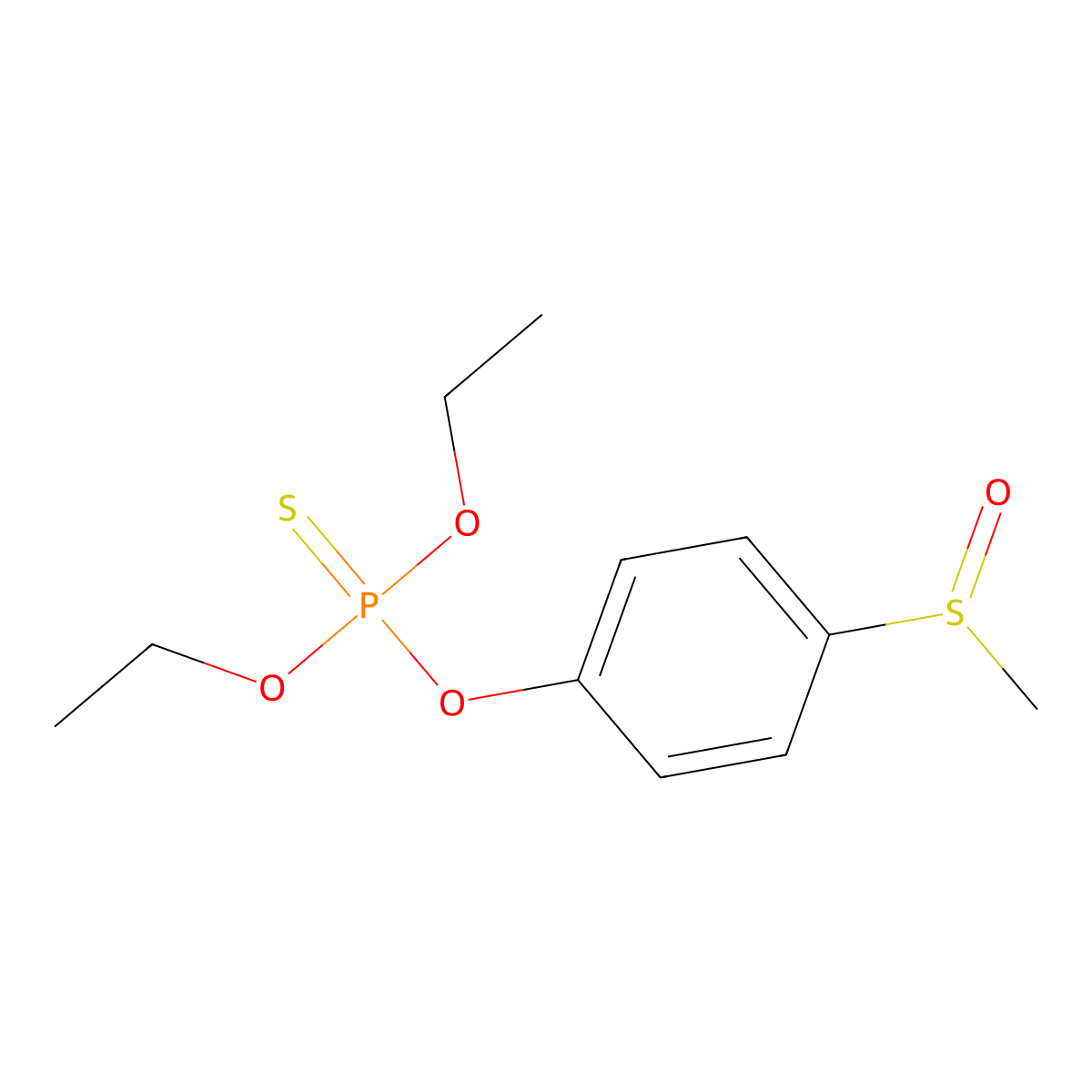 Fensulfothion molecular structure, CAS 115-90-2