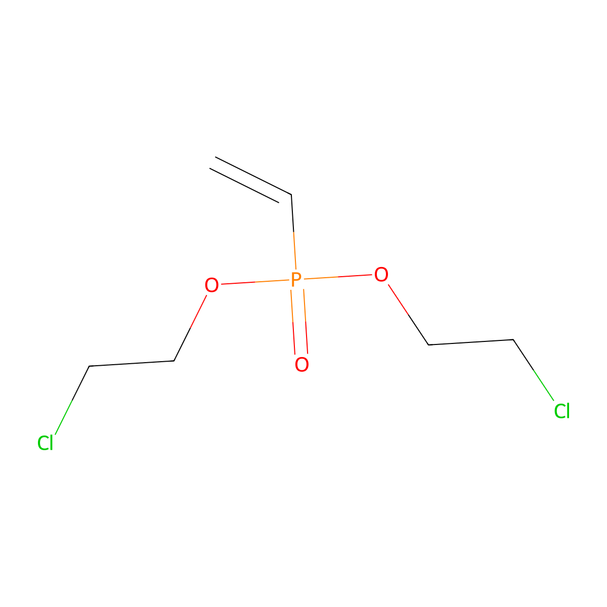 Phosphonic acid, P-ethenyl-, bis(2-chloroethyl) ester molecular structure, CAS 115-98-0
