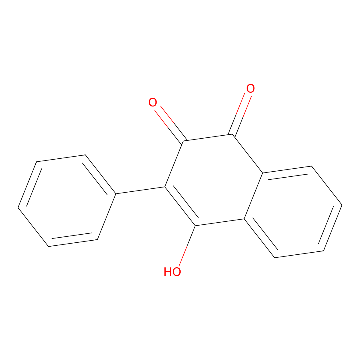 2-Hydroxy-3-phenyl-1,4-naphthoquinone molecular structure, CAS 1150-59-0