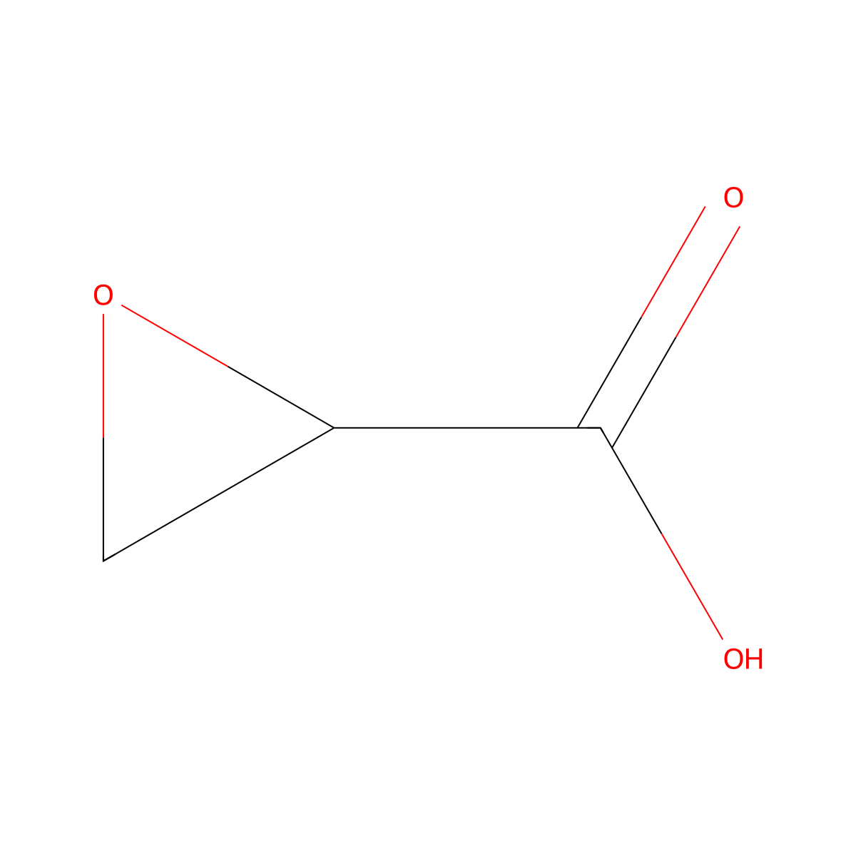 (R)-oxirane-2-carboxylic acid molecular structure, CAS 115005-76-0