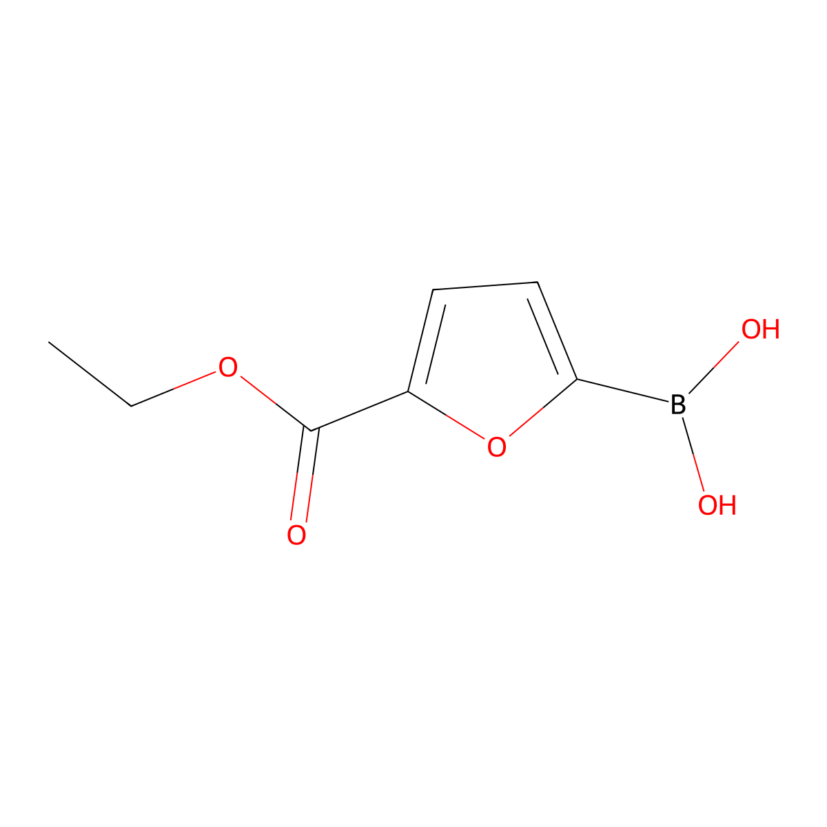 5-(Ethoxycarbonyl)furan-2-boronic acid molecular structure, CAS 1150114-44-5