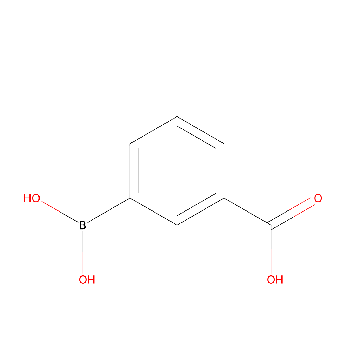 3-Borono-5-methylbenzoic acid molecular structure, CAS 1150114-66-1