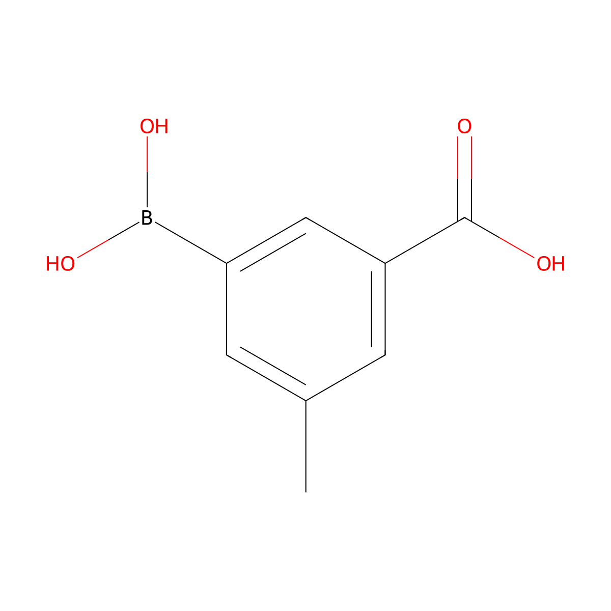 3-Borono-5-methylbenzoic acid molecular structure, CAS 1150114-66-1