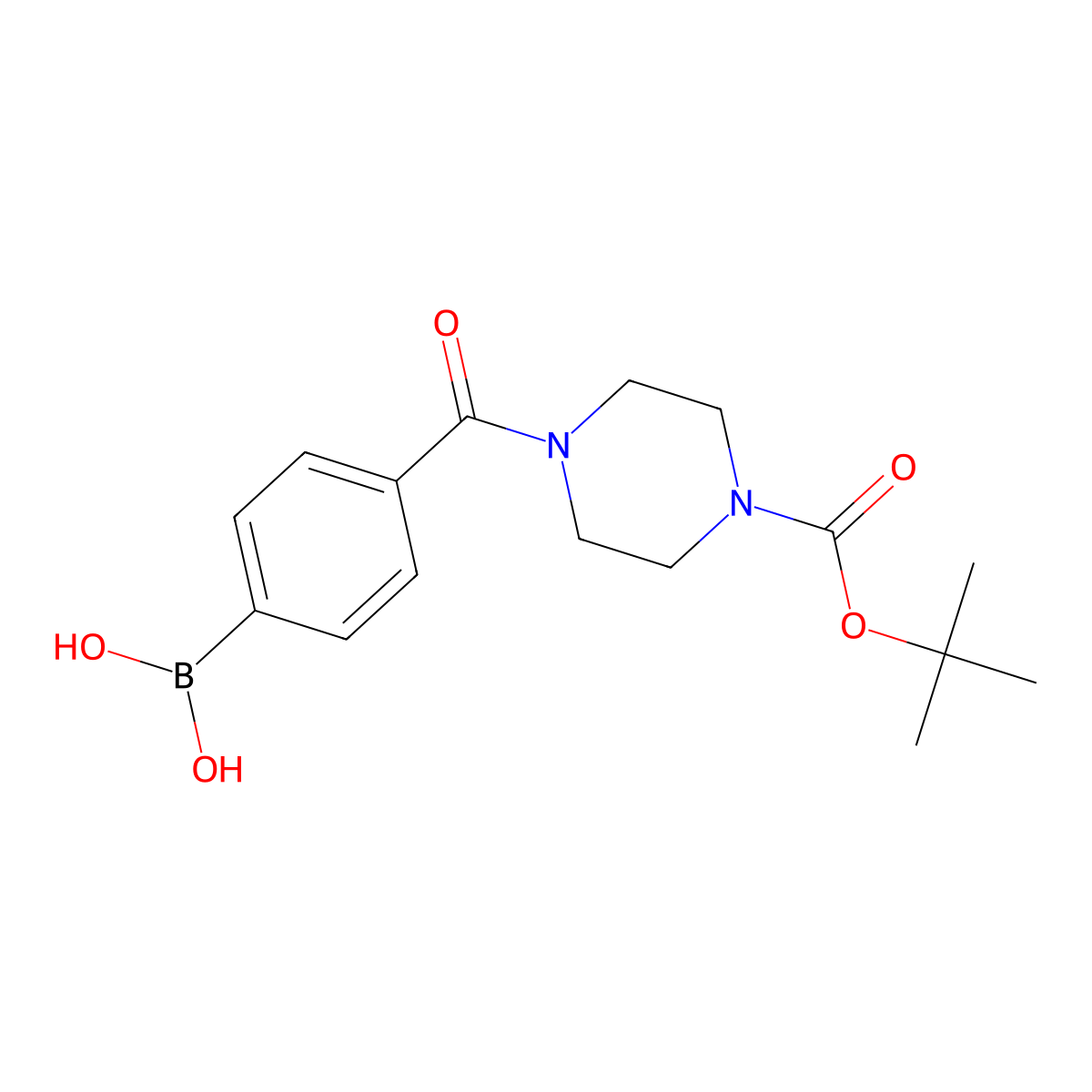 4-(4-BOC-Piperazine-1-carbonyl)phenylboronic acid molecular structure, CAS 1150114-76-3